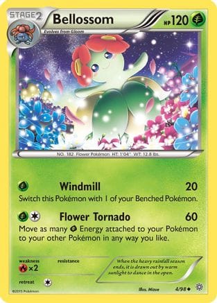 'Pokemon - 'Bellossom 004/98  XY  Ancient Origins - Uncommon