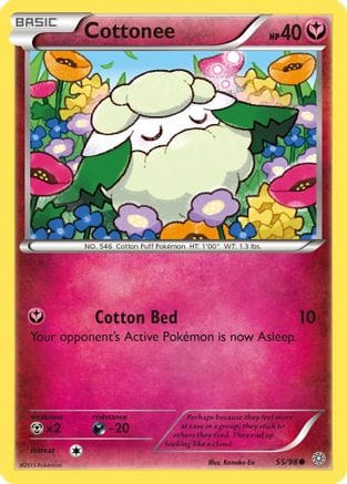 'Pokemon - 'Cottonee 055/98  XY  Ancient Origins - Common