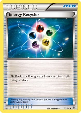 'Pokemon - 'Energy Recycler 072/98  - Reverse Holofoil XY  Ancient Origins - Uncommon