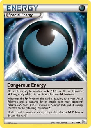 'Pokemon - 'Dangerous Energy 082/98  - Reverse Holofoil XY  Ancient Origins - Uncommon