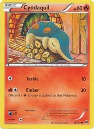 'Pokemon - 'Cyndaquil 018/162  XY  BREAKthrough - Common