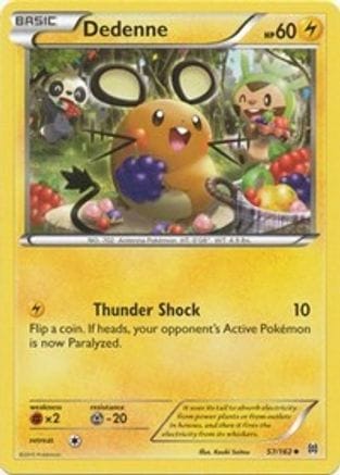 'Pokemon - 'Dedenne 057/162  XY  BREAKthrough - Uncommon