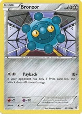 'Pokemon - 'Bronzor 095  - Reverse Holofoil XY  BREAKthrough - Common