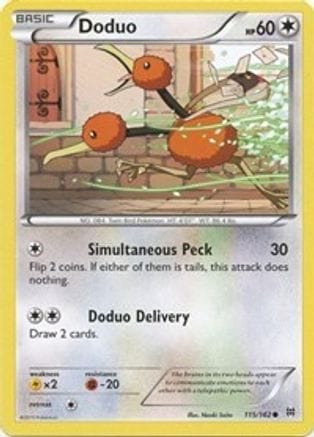 'Pokemon - 'Doduo (115) 115  XY  BREAKthrough - Common