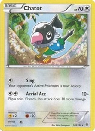 'Pokemon - 'Chatot 128  XY  BREAKthrough - Rare
