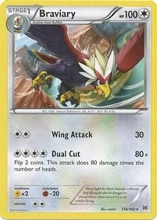 'Pokemon - 'Braviary 130  XY  BREAKthrough - Rare