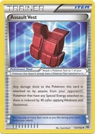 'Pokemon - 'Assault Vest 133/162  - Reverse Holofoil XY  BREAKthrough - Uncommon