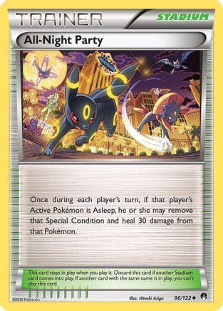 'Pokemon - 'All-Night Party 096/122  XY  BREAKpoint - Uncommon
