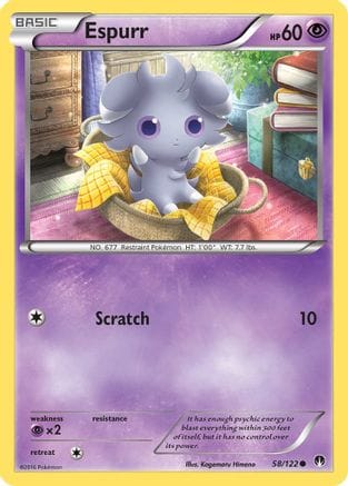 'Pokemon - 'Espurr 058/122  XY  BREAKpoint - Common