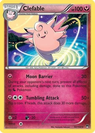 'Pokemon - 'Clefable 082/122  XY  BREAKpoint - Rare