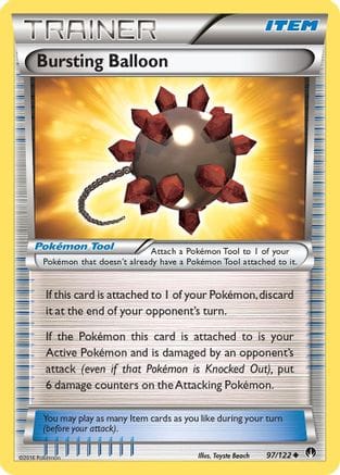 'Pokemon - 'Bursting Balloon 097/122  XY  BREAKpoint - Uncommon