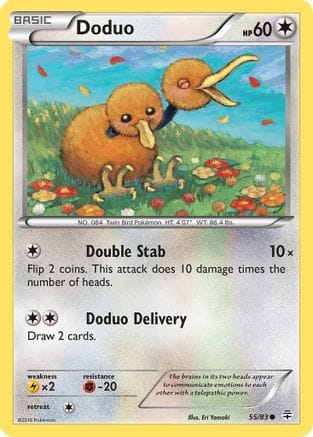 'Pokemon - 'Doduo 055/83  - Reverse Holofoil Generations - Common