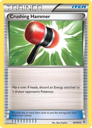 'Pokemon - 'Crushing Hammer 060/83  - Reverse Holofoil Generations - Uncommon