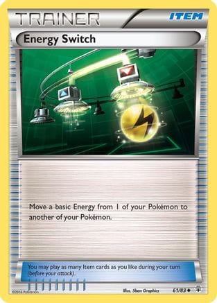 'Pokemon - 'Energy Switch 061/83  - Reverse Holofoil Generations - Uncommon