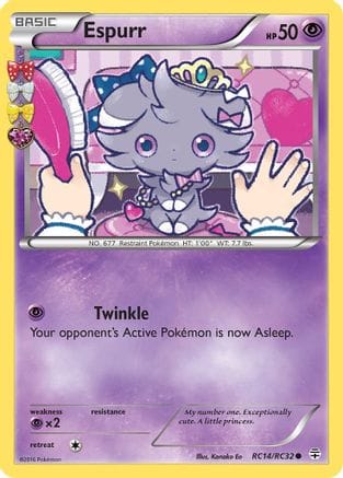 'Pokemon - 'Espurr RC14/RC32  Generations Radiant Collection - Common