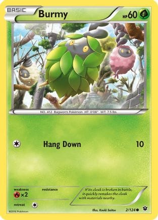 'Pokemon - 'Burmy 002/124  XY  Fates Collide - Common