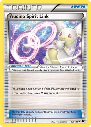 'Pokemon - 'Audino Spirit Link 092/124  XY  Fates Collide - Uncommon