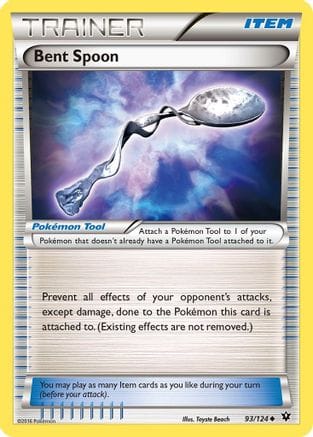 'Pokemon - 'Bent Spoon 093/124  - Reverse Holofoil XY  Fates Collide - Uncommon