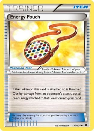 'Pokemon - 'Energy Pouch 097/124  - Reverse Holofoil XY  Fates Collide - Uncommon