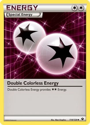 'Pokemon - 'Double Colorless Energy 114/124  - Reverse Holofoil XY  Fates Collide - Uncommon