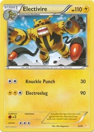 'Pokemon - 'Electivire (25) 025  XY Trainer Kit Pikachu Libre & Suicune - Common