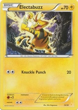 'Pokemon - 'Electabuzz (15) 015  XY Trainer Kit Pikachu Libre & Suicune - Common