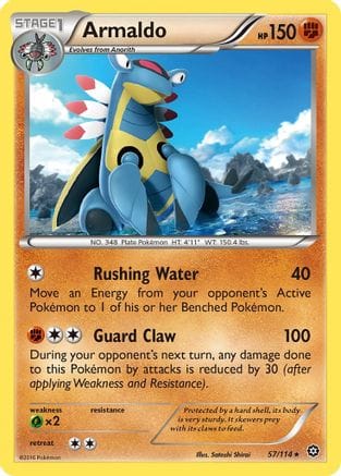 'Pokemon - 'Armaldo 057/114  XY  Steam Siege - Rare