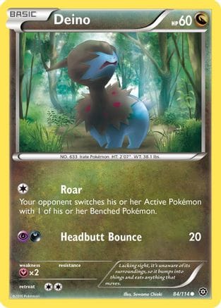 'Pokemon - 'Deino 084/114  XY  Steam Siege - Common