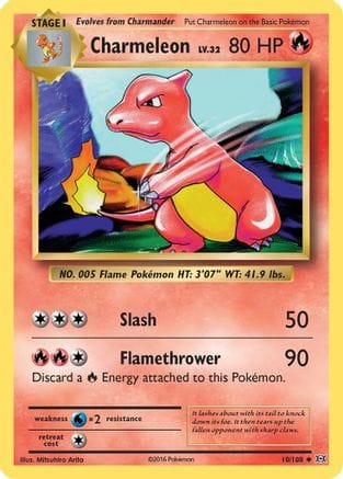 'Pokemon - 'Charmeleon 010/108  XY  Evolutions - Uncommon