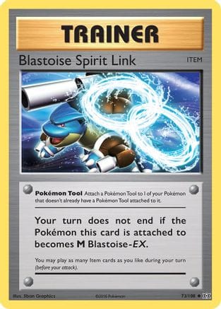 'Pokemon - 'Blastoise Spirit Link 073/108  - Reverse Holofoil XY  Evolutions - Uncommon