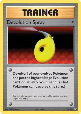 'Pokemon - 'Devolution Spray 076/108  XY  Evolutions - Uncommon