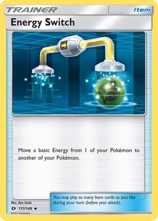 'Pokemon - 'Energy Switch 117/149  - Reverse Holofoil SM Base Set - Uncommon