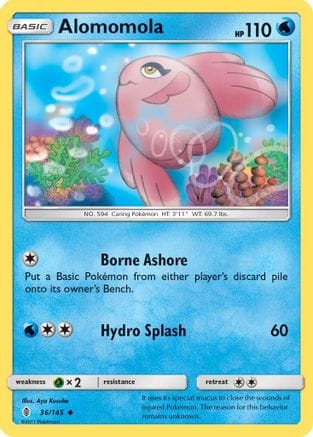 'Pokemon - 'Alomomola 036  SM  Guardians Rising - Uncommon