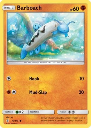 'Pokemon - 'Barboach 070  SM  Guardians Rising - Common