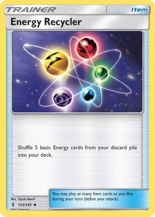 'Pokemon - 'Energy Recycler 123/145  SM  Guardians Rising - Uncommon
