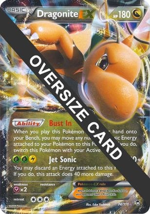 'Pokemon - 'Dragonite EX 074/111  - Holofoil Jumbo Cards - Promo