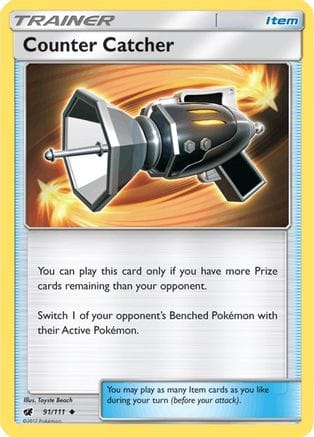'Pokemon - 'Counter Catcher 091/111  SM  Crimson Invasion - Uncommon