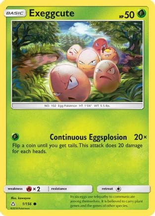 'Pokemon - 'Exeggcute 001  SM  Ultra Prism - Common