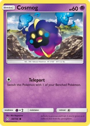 'Pokemon - 'Cosmog 060/156  - Reverse Holofoil SM  Ultra Prism - Common