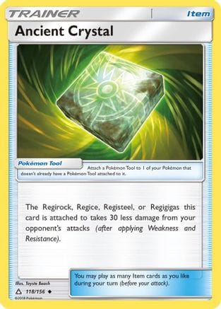 'Pokemon - 'Ancient Crystal 118/156  - Reverse Holofoil SM  Ultra Prism - Uncommon