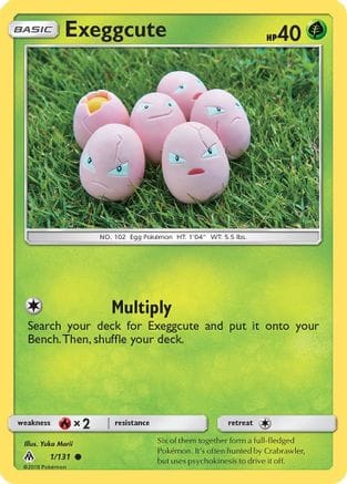 'Pokemon - 'Exeggcute 001/131  SM  Forbidden Light - Common