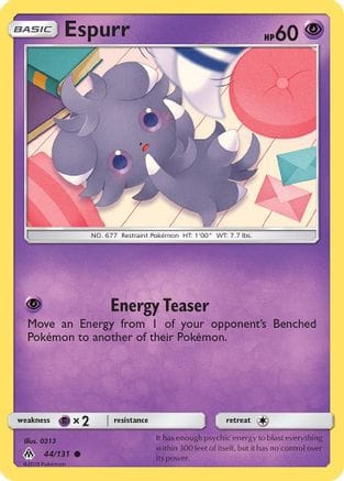 'Pokemon - 'Espurr 044/131  SM  Forbidden Light - Common