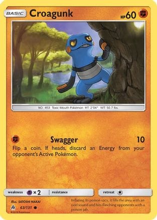 'Pokemon - 'Croagunk 063  SM  Forbidden Light - Common