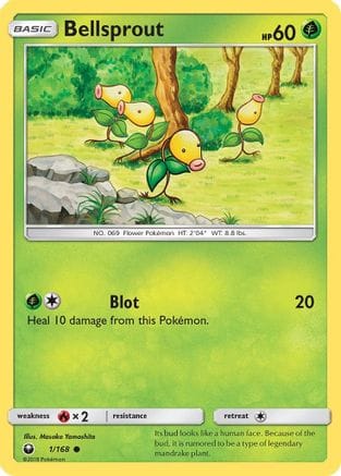'Pokemon - 'Bellsprout 001/168  SM  Celestial Storm - Common