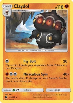 'Pokemon - 'Claydol 079  - Reverse Holofoil SM  Celestial Storm - Rare