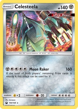 'Pokemon - 'Celesteela 100  - Reverse Holofoil SM  Celestial Storm - Holo Rare