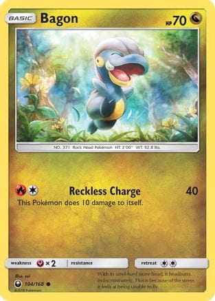 'Pokemon - 'Bagon (104) 104  SM  Celestial Storm - Common
