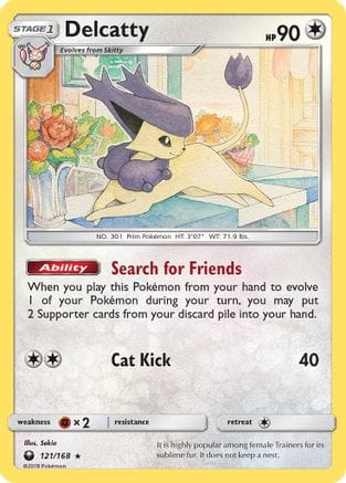 'Pokemon - 'Delcatty 121  - Reverse Holofoil SM  Celestial Storm - Holo Rare