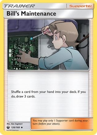 'Pokemon - 'Bill's Maintenance 126/168  SM  Celestial Storm - Uncommon