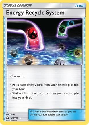 'Pokemon - 'Energy Recycle System 128/168  - Reverse Holofoil SM  Celestial Storm - Uncommon